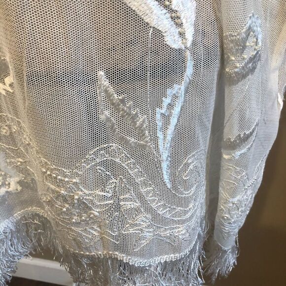 New Anthropologie Veroalfie Blusa Palmeras Poncho - Picture 8 of 10